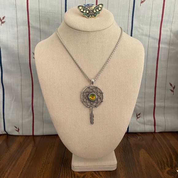 GingerSnaps Petite Collection Dreamcatcher Necklace - 111 - Picture 1 of 7